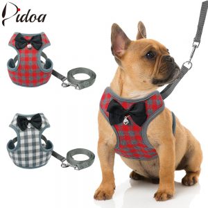 Vest Harness With Bow Tie and Leash