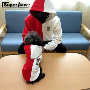 Fashion Dog Hoodie Parent With Human Coat