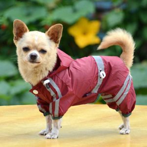 Dog Waterproof Rain Coat Hoodie