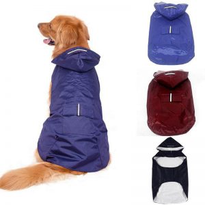Reflective Dog Raincoat – Large Sizes Available